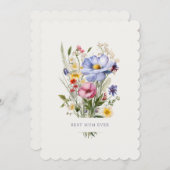 Beste moeder ooit Engels Garden Bouquet Moederdag Feestdagenkaart (Voorkant / Achterkant)