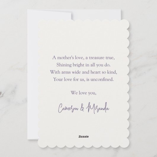 Beste moeder ooit Engels Garden Bouquet Moederdag Feestdagenkaart (Achterkant)