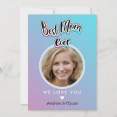 Beste moeder ooit feestdagenkaart (Voorkant)