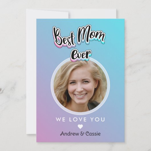 Beste moeder ooit feestdagenkaart (Voorkant)