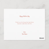Beste moeder ooit Floral moederdag Briefkaart (Achterkant)