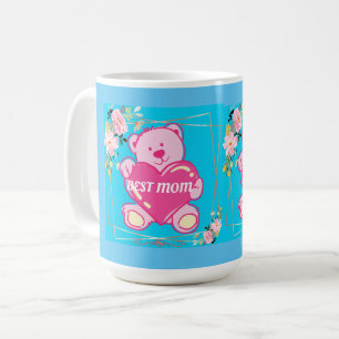Beste Moeder Ooit Florida Roze Teddybeer Bloemblau Koffiemok