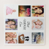 Beste moeder ooit foto-collage wit legpuzzel (Horizontaal)