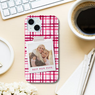 Beste Moeder Ooit Foto Cute Moderne Rode Roze Patr