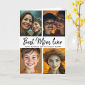 Beste moeder ooit | Foto Moederdag Kaart (Gele Bloem)