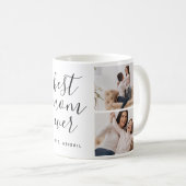 Beste moeder ooit fotocollage met  script koffiemok (Voorkant rechts)