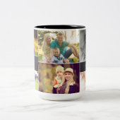 Beste moeder ooit Fotocollage Moederdag Tweekleurige Koffiemok (Center)