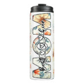 Beste Moeder Ooit gele bloemen Thermosbeker (Voorkant)