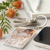 Beste moeder ooit gepersonaliseerd 2 foto's en tek sleutelhanger (Voorkant Rechts)