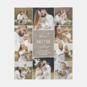 Beste moeder ooit gepersonaliseerde fleece deken (Voorkant)