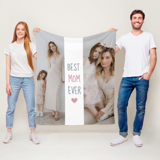 Beste moeder ooit gepersonaliseerde fleece deken (In situ)