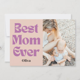 Beste Moeder Ooit – Gepersonaliseerde Moederdag Ge Feestdagenkaart