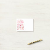 Beste moeder ooit Gepersonaliseerde naam bloem Post-it® Notes (Op bureau)