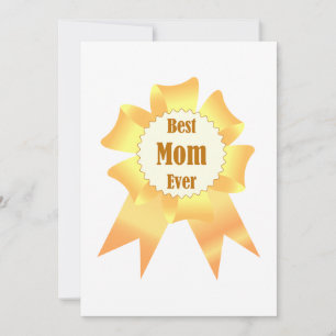 Beste moeder ooit Golden winner award lint Feestdagenkaart