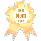 Beste moeder ooit Golden winner award lint Sticker (Voorkant)