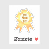 Beste moeder ooit Golden winner award lint Sticker (Vel)
