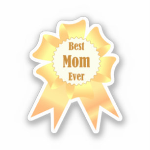 Beste moeder ooit Golden winner award lint Sticker