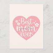 Beste moeder ooit - Hart Briefkaart (Voorkant)
