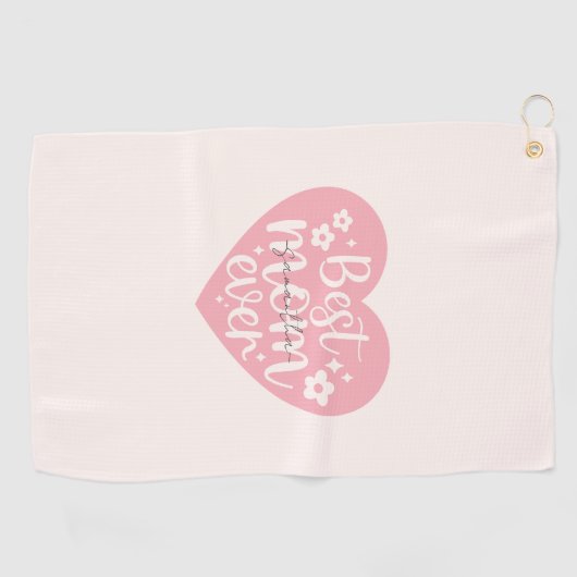 Beste moeder ooit - Hart Golfhanddoek (Horizontaal)