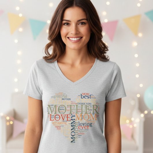 Beste moeder ooit, hartvormig moederdag t-shirt