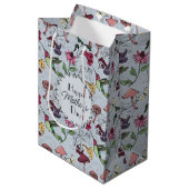 Beste moeder ooit Hibiscus Flower Hummingbird Medium Cadeauzakje (Voorkant Gekanteld)
