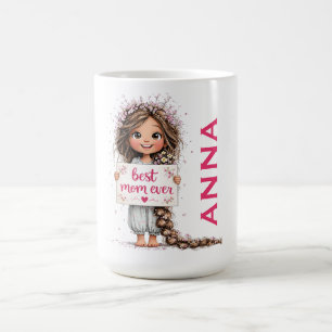 Beste Moeder Ooit Illustratie Mok Cadeau