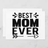Beste moeder ooit! kaart (Voorkant / Achterkant)