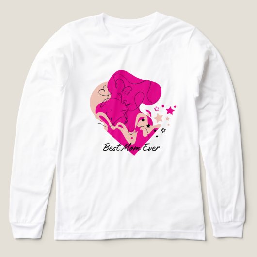 Beste Moeder Ooit Kleurrijk Ontwerp Tri-Blend Shirt (Voorkant)