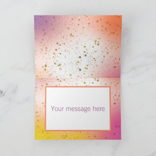 Beste Moeder ooit Kleurrijke Elegante Moderne Moed Kaart (Binnen)