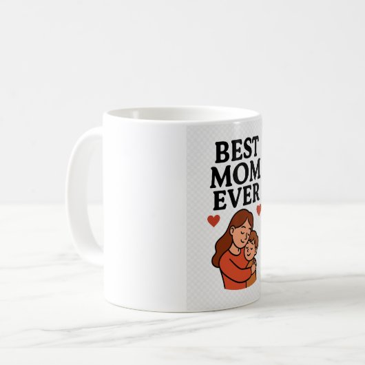 Beste moeder ooit koffie Mok cadeau (Voorkant links)