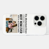 Beste moeder ooit krant aangepaste naam en foto Case-Mate iPhone case (Achterkant (horizontaal))