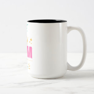 Beste moeder ooit met kroon - Koninklijk geschenk Tweekleurige Koffiemok