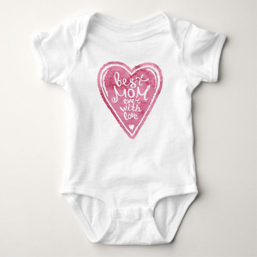 Beste moeder ooit met liefde - Baby Bodysuit (Voorkant)
