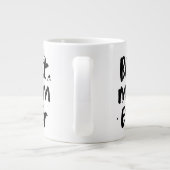 Beste moeder ooit Modern Simple Moederdag Extra Grote Beker (Achterkant)