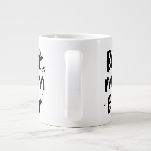 Beste moeder ooit Modern Simple Moederdag Extra Grote Beker (Achterkant)