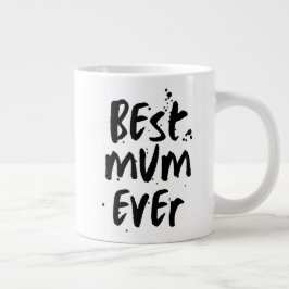 Beste moeder ooit Modern Simple Moederdag Extra Grote Beker