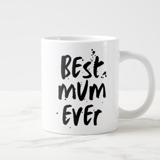 Beste moeder ooit Modern Simple Moederdag Extra Grote Beker (Rechts)