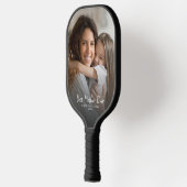 Beste moeder ooit moderne foto aangepaste moederda pickleball paddle (Links)