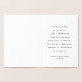 Beste Moeder ooit Moderne Typografie | MOEDERDAG Folie Kaarten (Binnen)