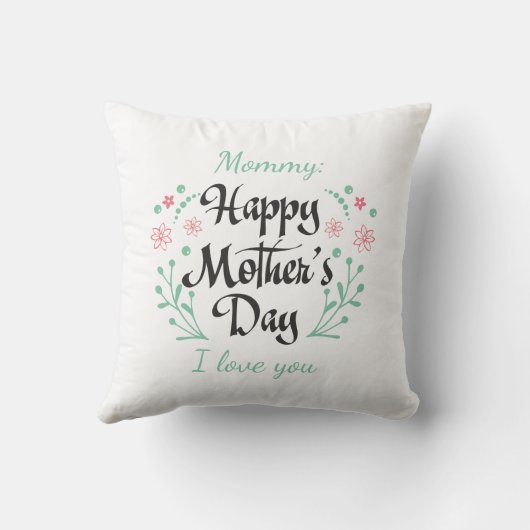 Beste moeder ooit moeder, aangepaste kinderen en b kussen (Achterkant)