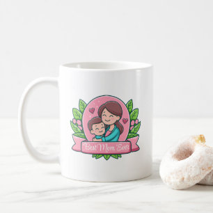 Beste moeder ooit, Moeder en kind, op maat gemaakt Koffiemok