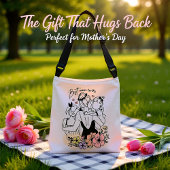 Beste moeder ooit moeder, kinderen en bloemen dame crossbody tas