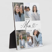 Beste moeder ooit moeder script hart foto collage fotoplaat (Zijkant)