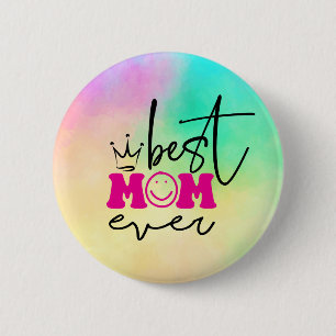 Beste moeder ooit Moederdag Design-63344 Ronde Button 5,7 Cm