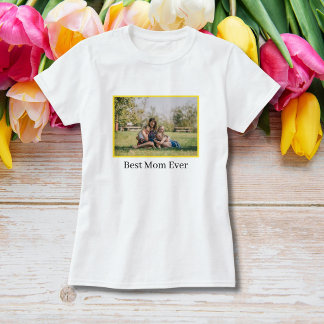 Beste moeder ooit Moederdag foto T-shirt