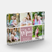 Beste moeder ooit Moederdag Mauve Photo Block Fotoblokken (Links)