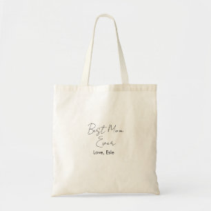 beste moeder ooit moederdag naam datum eenvoudig m tote bag