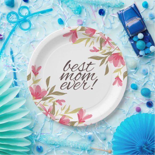 Beste moeder ooit Moederdag | Papieren Bordje (Feest)