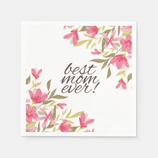 Beste moeder ooit Moederdag | Servet (Voorkant)