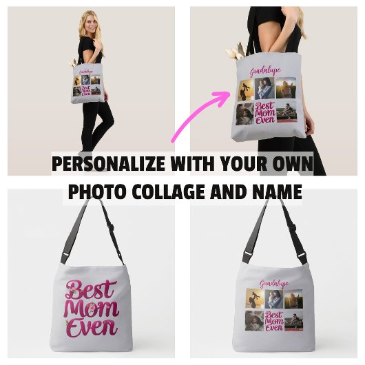 Beste Moeder ooit Moeder's Fotocollage Crossbody Tas